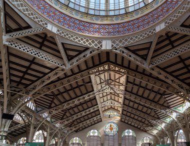 Valencia, İspanya - 25 Şubat: Valencia İspanya Merkezi Pazar