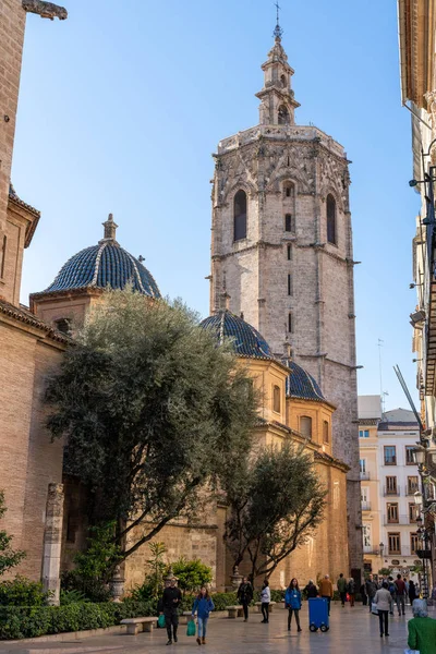 VALENCIA, ESPAÑA - 25 DE FEBRERO: El Micalet Torre de la Cátedra — Foto de Stock