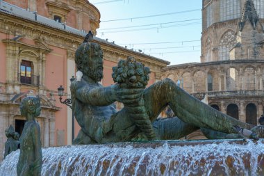 Valencia, İspanya - 25 Şubat: Çeşme Meydanı VI