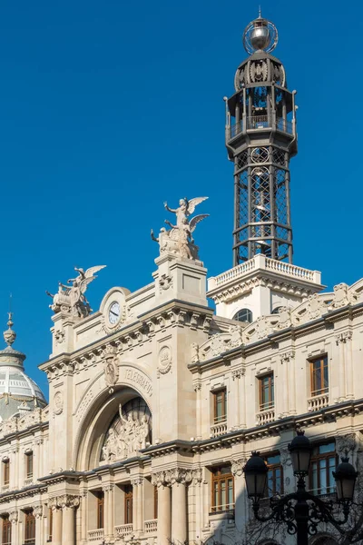 Valencia, Spanien - 24 februari: Historiska postkontor-byggnaden — Stockfoto