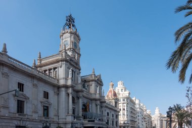 Valencia, İspanya - 24 Şubat: Valencia V bina Belediye