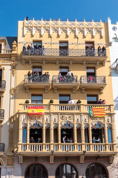 西班牙瓦伦西亚-2月24日: 城市的历史建筑 — 图库照片