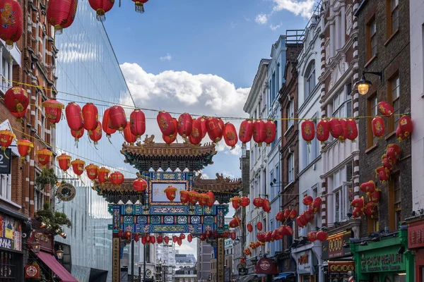 LONDRES, ROYAUME-UNI - 11 MARS : Vue de Chinatown à Soho Londres sur Marc — Photo