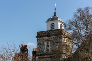 Rochester, Kent/Uk - 24 Mart: Görünüm Ro St Nicholas Kilisesi