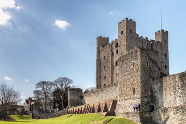 Rochester, Kent/Uk - 24 Mart: Rochester kalede görünümünü 