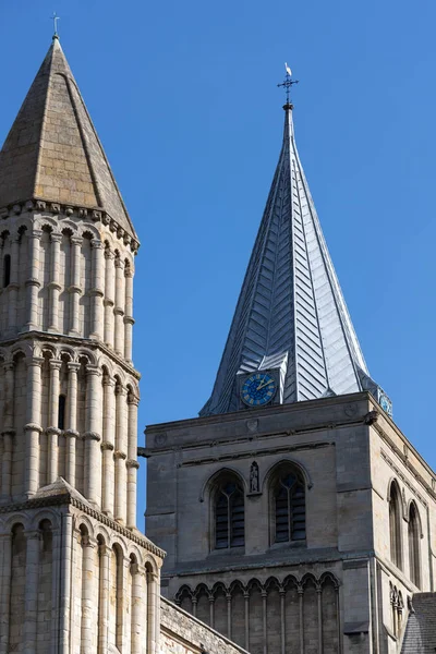 Rochester, Kent/Uk - 24 mars: Utsikt över domkyrkan på Rochest — Stockfoto
