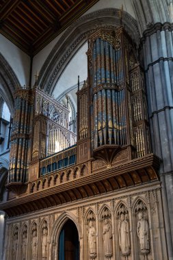 Rochester, Kent/Uk - 24 Mart: Görünüm organ Cathedr içinde