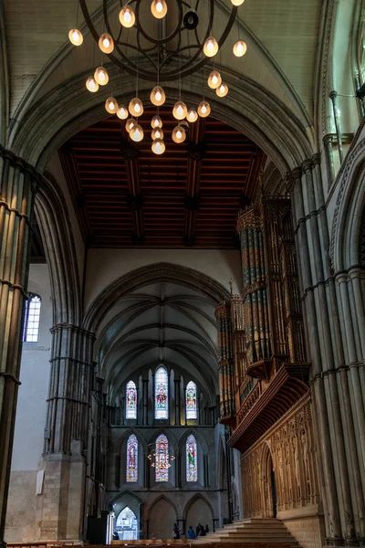 ROCHESTER, KENT / UK - MARCH 24: View of the interior of the Cath — стоковое фото