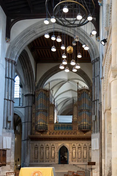 Rochester, Kent/Uk - 24 maart: Zicht op het interieur van de Cath — Stockfoto