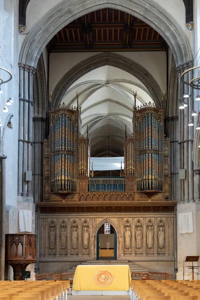 ROCHESTER, KENT/UK - MARCH 24 : View of the interior of the Cath — Stock Photo, Image