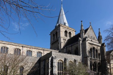 Rochester, Kent/Uk - 24 Mart: Rochest katedralde görünümünü