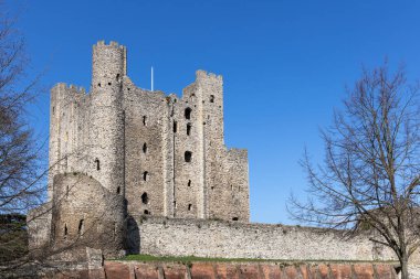 Rochester, Kent/Uk - 24 Mart: Rochester'daki kalenin görünüm 