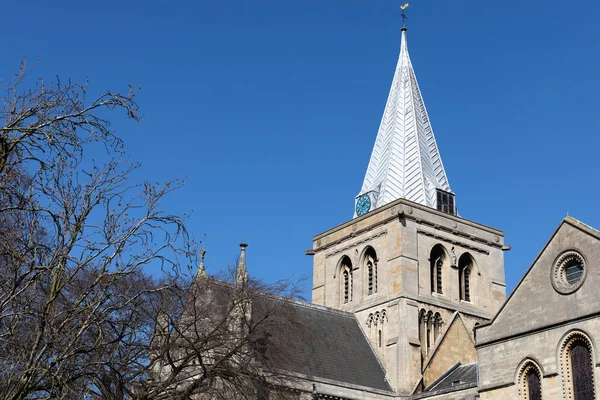 Rochester, Kent/Uk - 24. března: Výhled na katedrálu v Rochest — Stock fotografie
