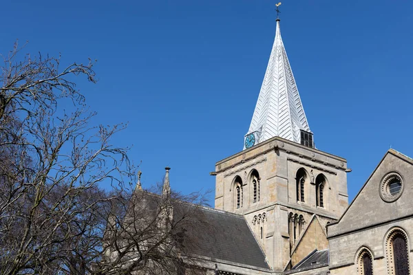 Rochester, Kent/Uk - 24 Mart: Rochest katedralde görünümünü — Stok fotoğraf