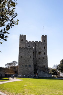 Rochester, Kent/Uk - 24 Mart: Rochester'daki kalenin görünüm 