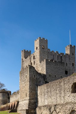 Rochester, Kent/Uk - 24 Mart: Rochester'daki kalenin görünüm 