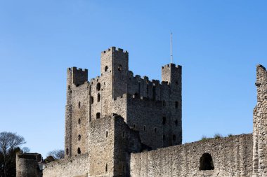 Rochester, Kent/Uk - 24 Mart: Rochester'daki kalenin görünüm 