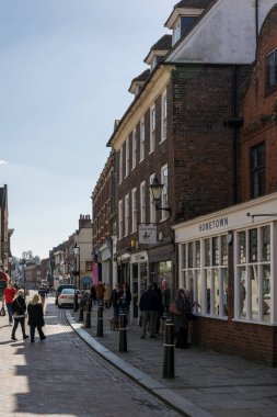 Rochester, Kent/Uk - 24 Mart: Görünüm Roc High Street aşağı