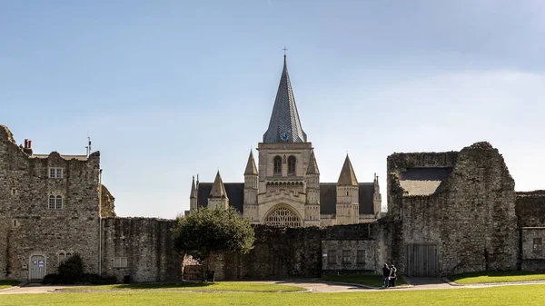 ROCHESTER, KENT / UK - 24 DE MARZO: Vista de la Catedral de Rochest — Foto de Stock