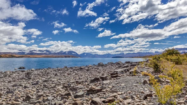 Piękny widok na jezioro tekapo — Zdjęcie stockowe