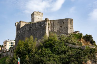 Lerici, Liguria/İtalya - 21 Nisan : Lerici'deki kalenin görünümü