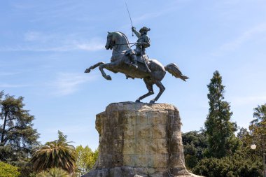 La Spezia, Liguria/İtalya - 19 Nisan : Garibaldi Anıtı 