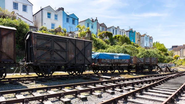Bristol, Velká Británie-14. května: železniční vozový park v loděnicích je — Stock fotografie