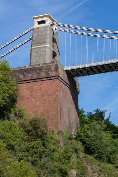BRISTOL, Reino Unido - 14 DE MAYO: Vista del puente colgante Clifton en — Foto de Stock