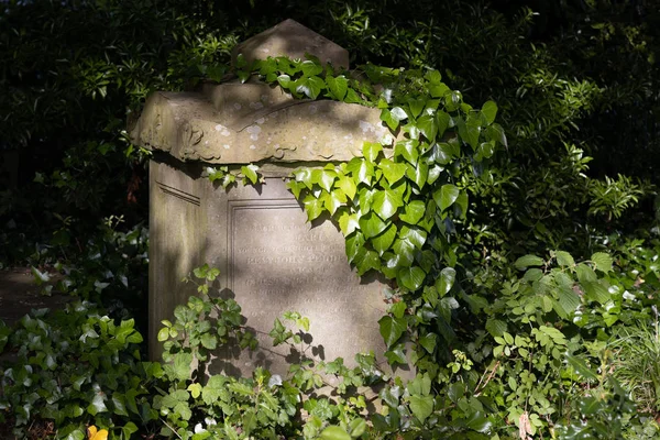 BRISTOL, UK - MAY 13 : Sunlit tombs along Birdcage Walk in Brist — Stock Photo, Image