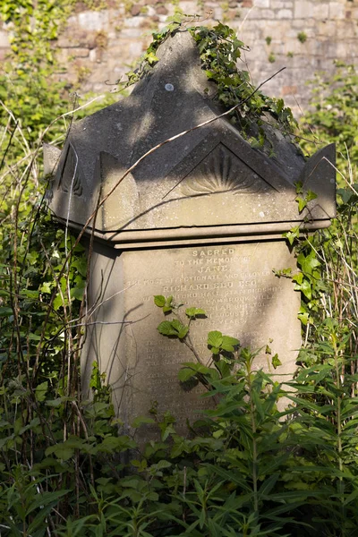 BRISTOL, UK - MAY 13 : Sunlit tombs along Birdcage Walk in Brist — Stock Photo, Image