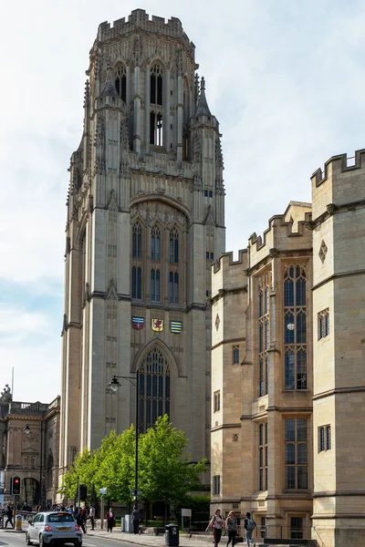 Bristol, uk - May 13: Blick auf die Universität in bristol am May — Stockfoto