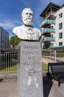 Bristol, İngiltere - 13 Mayıs : Bristol Samuel Plimsoll için Anıt üzerinde