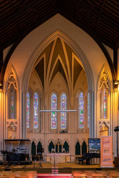 Bristol, Verenigd Koninkrijk-13 mei: altaar van Christ Church in Clifton Bristol — Stockfoto