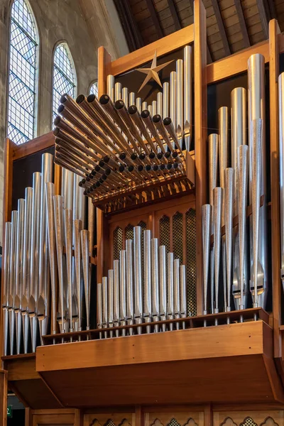 BRISTOL, UK - MAY 13 : View of the organ in Christ Church at Cli — Stock Photo, Image