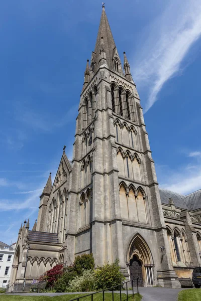 Bristol, İngiltere - 13 Mayıs: Clifton Bristol'daki Christ Kilisesi'nin görünümü — Stok fotoğraf