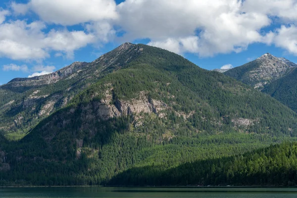 Mountains surrounding Holland Lake in Montana Stock Picture