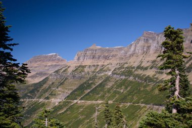 glacier Ulusal Parkı manzaralı görünüm