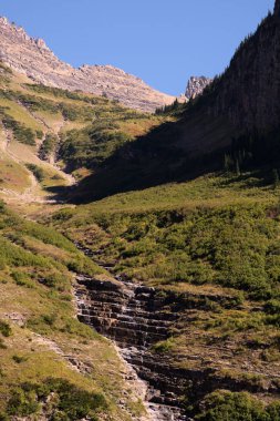 glacier Ulusal Parkı manzaralı görünüm