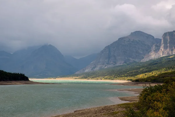 Rassemblement Nuages Orageux Dessus Lac Sherburne — Photo