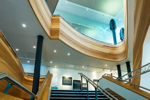 CARDIFF/UK - JULY 7 : Interior view of the staircases in the Mil — Stock Photo, Image