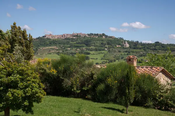 Montepulciano Tuscânia Itália Maio Vista Igreja San Biagio Toscana Perto — Fotografia de Stock