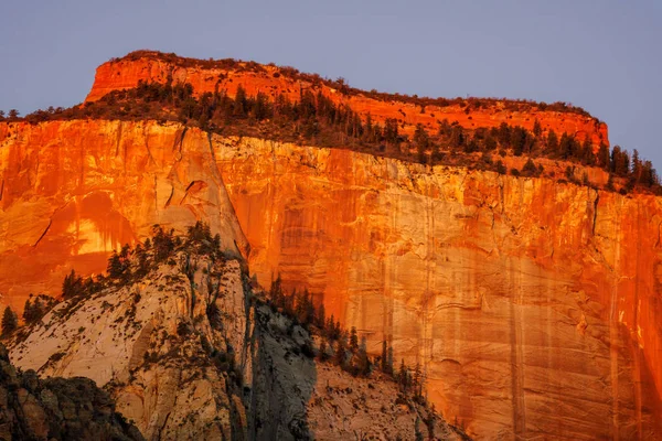 Sunrise in the Zion Mountains — Stock Photo, Image