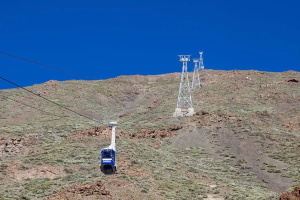 Teide, Tenerife/Španělsko – 24. února: lanovka na horu Teide jsem — Stock fotografie