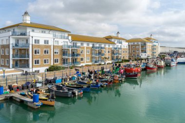 Brighton, Sussex/Uk - 31 Ağustos : Bri'deki Brighton Marina'nın görünümü