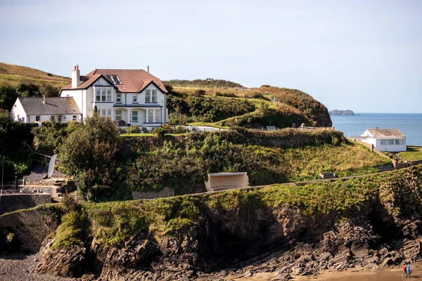 Little Haven, Pzapletkeshire/UK-14. září: pohled na dům — Stock fotografie