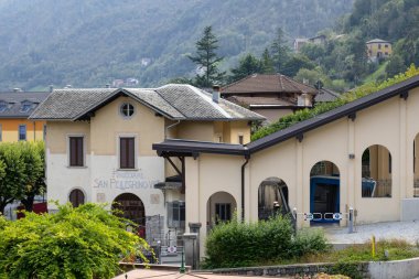 San Pellegrino, Lombardiya / İtalya - 5 Ekim: Funicul