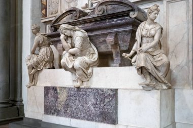 Floransa, Toskana / İtalya - 19 Ekim: Michelangelo Anıtı 