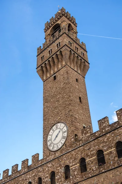 Florence, Toscane / Italië - 19 oktober: Zicht op Vecchio Palace i — Stockfoto