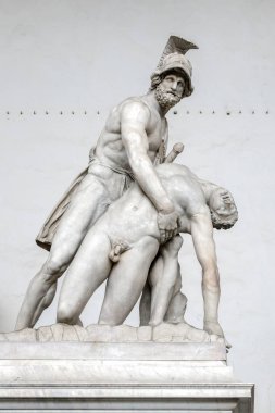 Floransa, Toskana / İtalya - 19 Ekim: Menelaus Holdin Heykeli