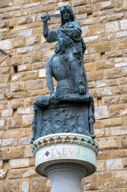 Floransa, Toskana / İtalya - 19 Ekim: Judith ve Holo 'nun Heykeli